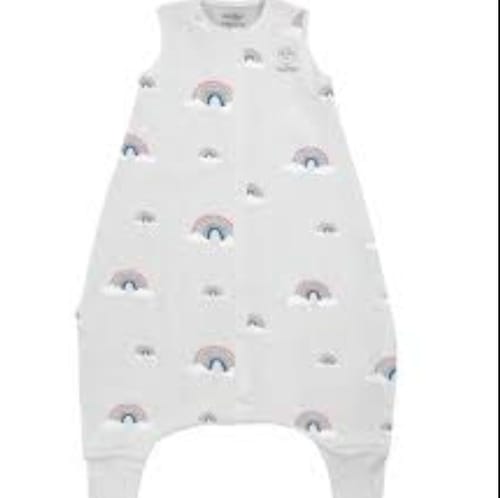 Customer photo review of 4 Season® Baby Sleep Bag with Feet, Merino Wool & Organic Cotton, Rainbow