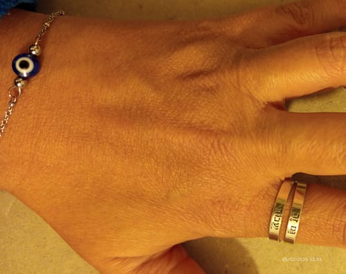 Customer photo review of טבעת חריטה גם זה יעבור