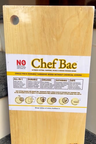 Customer photo review of Chef Bae Tamarind Wood High Density Cutting Board