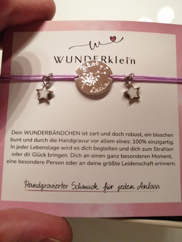 Customer photo review of Armband “Pusteblume”