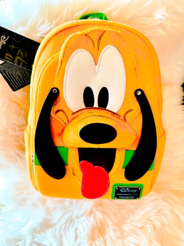 Customer photo review of Loungefly Disney Pluto Plush Cosplay Mini Backpack - 707 Street Exclusive