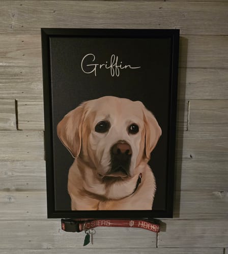 Customer photo review of Pet Art Canvas Wrap