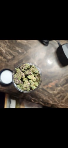 Customer photo review of THC Flower Exotic Smalls BLUEBERRY OG INDICA 112 GRAMS 1/4 LB Half Pound THCa