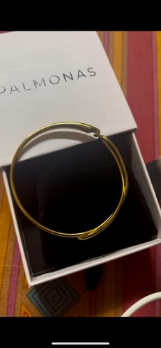 Customer photo review of Twisted Gold Cuff Bracelet