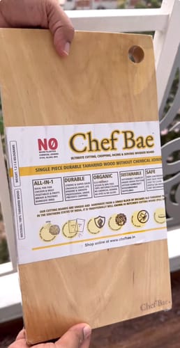Customer photo review of Chef Bae Tamarind Wood High Density Cutting Board