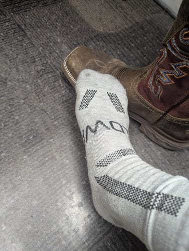 Customer photo review of Men's Alpaca Socks