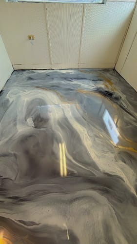 Customer photo review of Fast Cure Concrete Slab Moisture Barrier - Rockhard MVB FC 3 Gal. Kit
