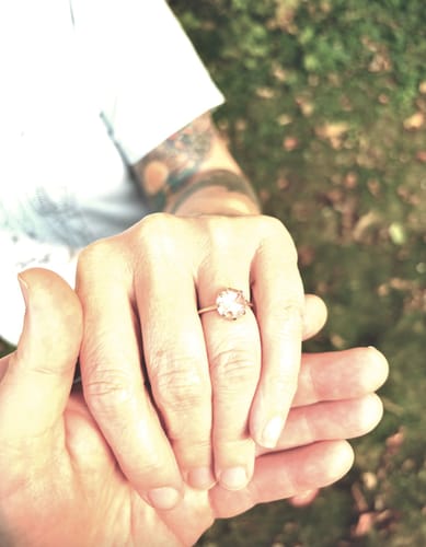 Customer photo review of The Double Claw | Rose Cut