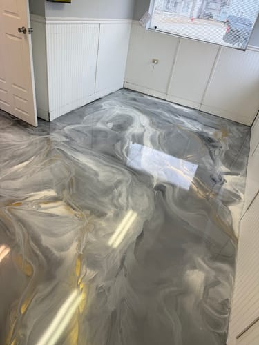 Customer photo review of Fast Cure Concrete Slab Moisture Barrier - Rockhard MVB FC 3 Gal. Kit