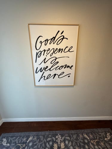 Customer photo review of Large Poster: God's Presence Is...