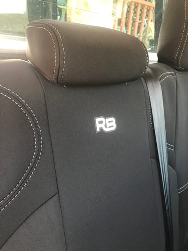 Customer photo review of Isuzu D-MAX RG Neoprene 2x Front Seat Covers (Available)