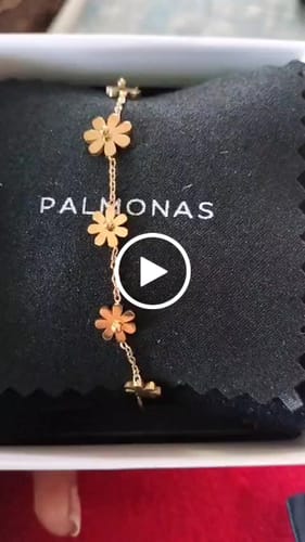 Customer video review of Floral Finesse Anklet