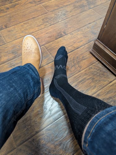 Customer photo review of Men's Alpaca Socks