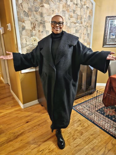 Customer photo review of Winter Loose Coat SIRI