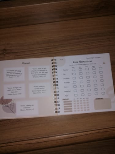 Customer photo review of Yıllık Kaza İbadetlerim Defteri