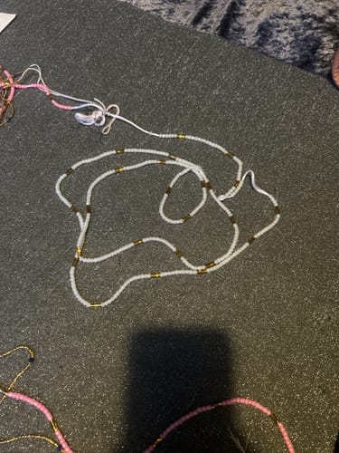 Customer photo review of *Best Seller* Ashanti African Waist Beads by KENTELL