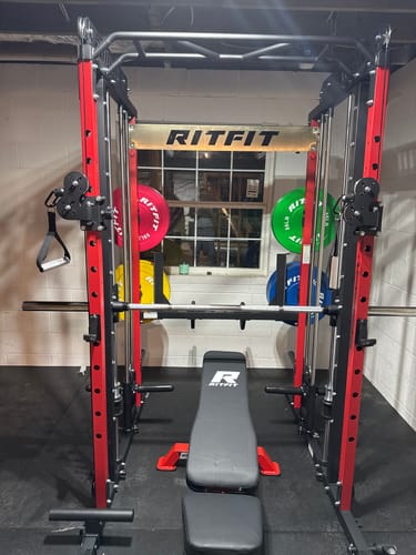 Customer photo review of RitFit M1 2.0 Smith Machine Home Gym Package Comprehensive All-In-One Workout System
