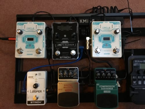 Customer photo review of Donner Circle Looper Guitar Effect with Time Display and Drum Machine