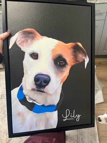 Customer photo review of Pet Art Canvas Wrap