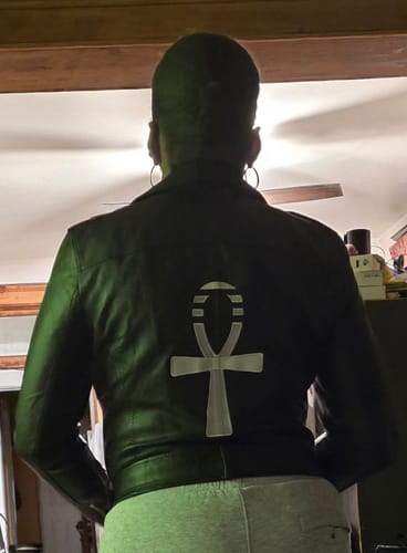 Customer photo review of KEY OF LIFE Moto Jacket (more colors)