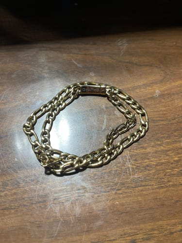 Customer photo review of 7mm Figaro Link Engravable Chain