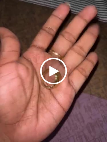 Customer video review of Croissant Dome Ring