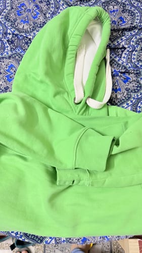 Customer photo review of Premium Comfort Hoodie - Light Grey with white Rope