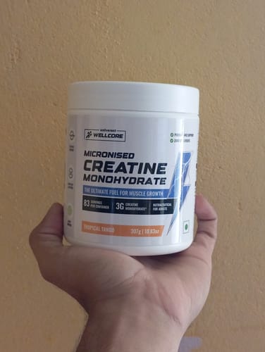 Customer photo review of Wellcore - Pure Micronised Creatine Monohydrate (307g, 83Servings) Tropical Tango
