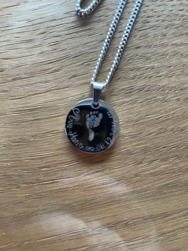 Customer photo review of Halskette “First Steps” klein mit Abdruck