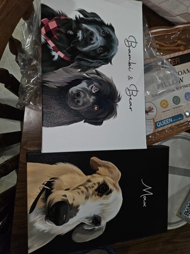 Customer photo review of Pet Art Canvas Wrap