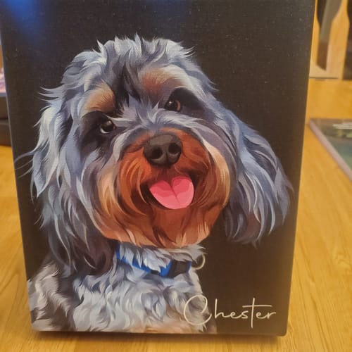 Customer photo review of Pet Art Canvas Wrap