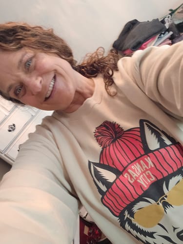 Customer photo review of KC Wolf Sweatshirt