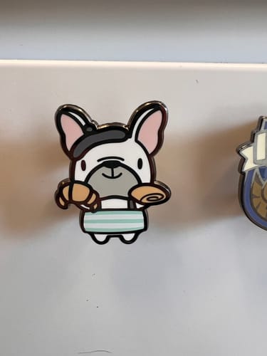 Customer photo review of Little Frenchie Pin