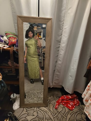 Customer photo review of Clover 三叶草 1930s Inspired Daily Summer Tencel Qipao
