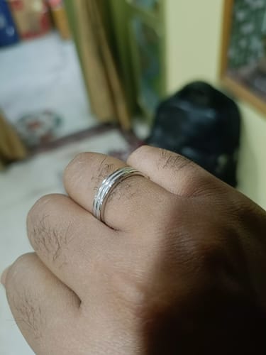Customer photo review of Silver Wisdom Ring For Him
