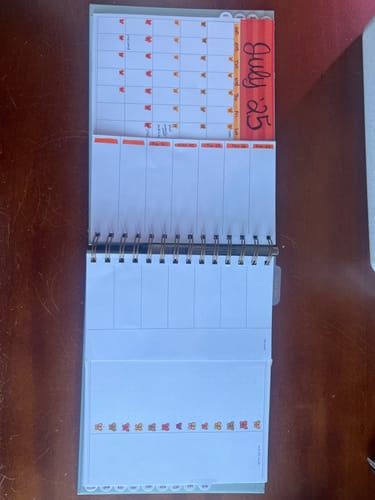 Customer photo review of Undated MINI Horizontal Weekly Planner, Sage Advice