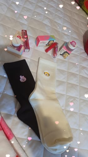 Customer photo review of BT21 - BASIC DAILY EMBROIDERY SOCKS