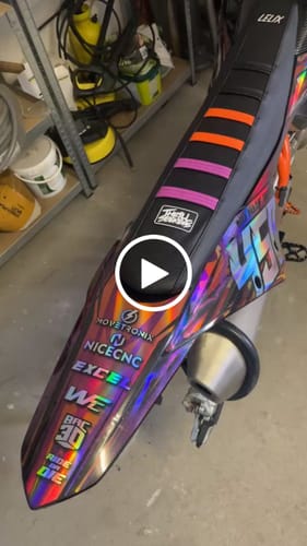 Customer video review of Custom Seat Cover: 2020 KTM 500 EXC-F