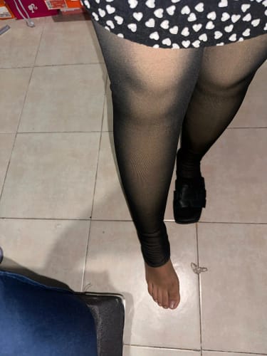 Customer photo review of Frau Thermische Strumpfhosen Sexy Transluzente Fleece Leggings Strumpfhosen Schlank Winter Warme Dicke Samt Strümpfe Weibliche Streetwear Hosen