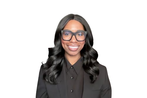 Customer photo review of Bobbi Boss Glueless Human Hair Blend 13x4 HD Lace Front Wig - MBLF406 SAM - Pre-Plucked
