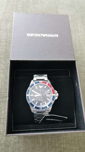Customer photo review of Emporio Armani Men's Watch - Diver Quartz (AR11339)