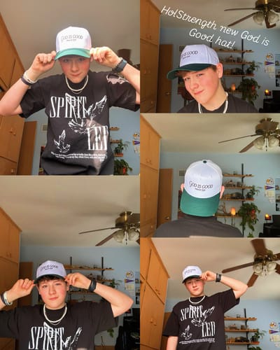 Customer photo review of Premium Embroidered Hat
