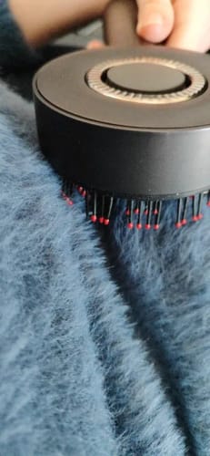 Customer photo review of GlowGrow: Red Light Massaging Brush