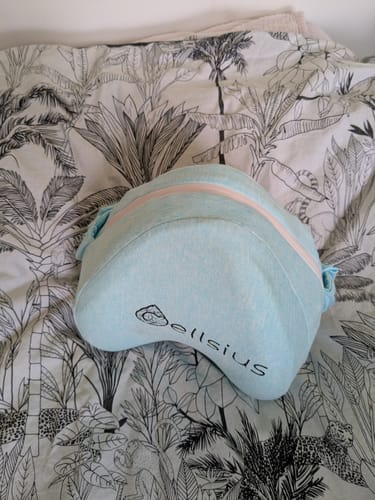 Avis photo d'un client sur Coussin Orthopédique de maternité Cellsius - Le secret d'une grossesse sans douleur