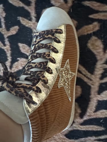 Customer photo review of Basket femme montante camel étoile - Cassis