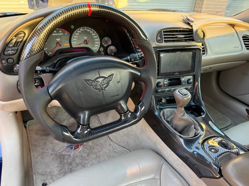 Customer photo review of Genuine Carbon Fiber Steering Wheel For C5 Corvette 1997-2004