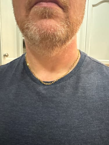Customer photo review of Oval Link Chain | 3.5MM