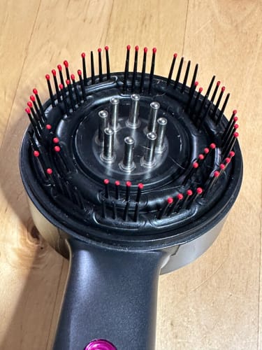 Customer photo review of GlowGrow: Red Light Massaging Brush