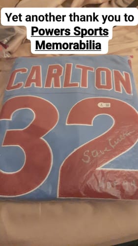 Customer photo review of Steve Carlton Autograph Signing