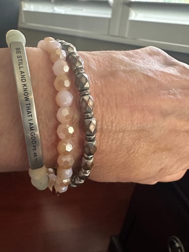 Customer photo review of FREE PINK JADE 6MM CRYSTAL BRACELET (1 gift per cart)